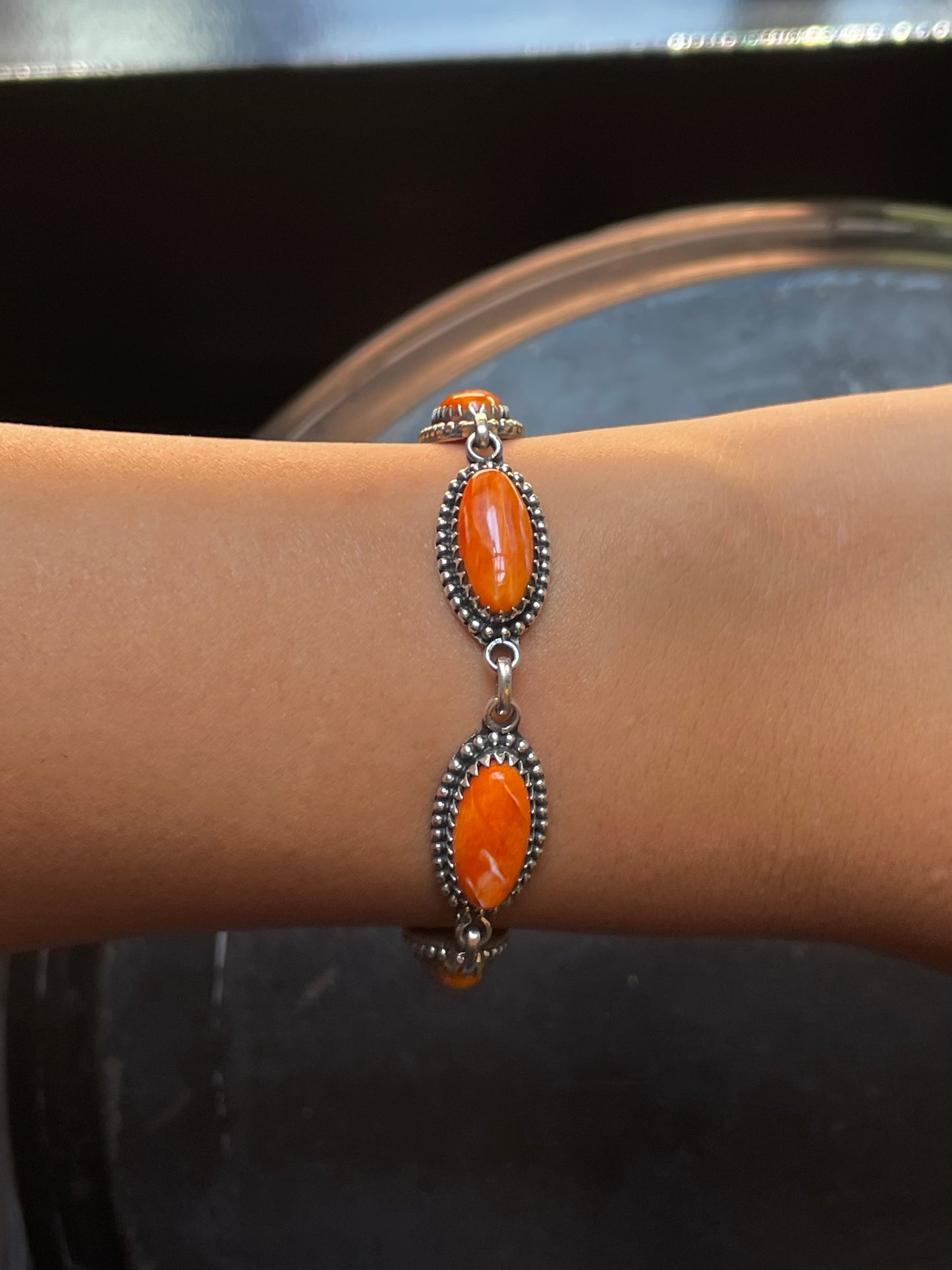 Spiny Oyster Link Bracelet | Sterling Silver G440