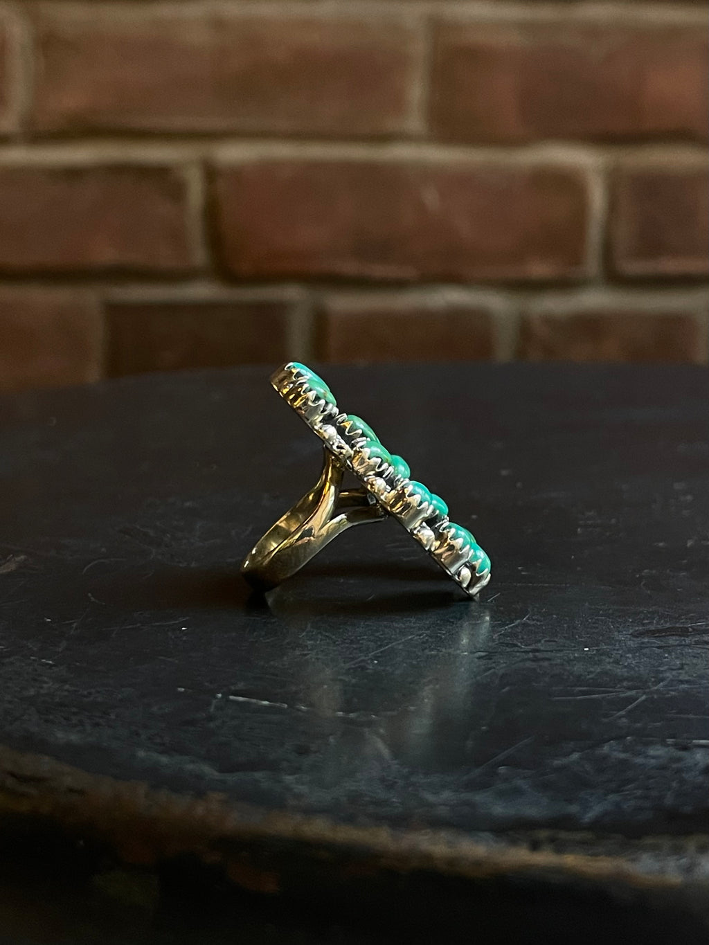 Turquoise Naja Statement Ring Size 6 | Sterling Silver E867