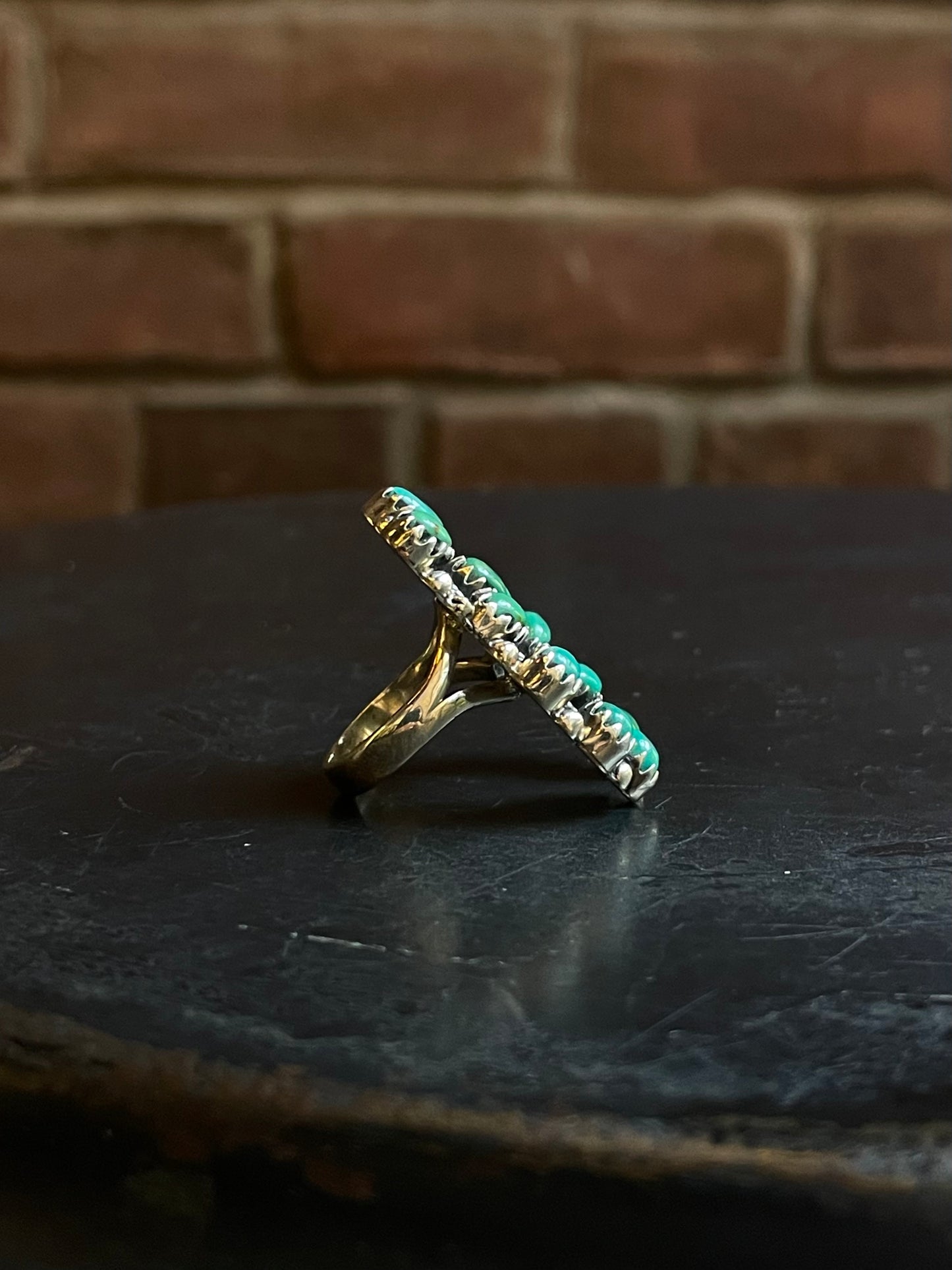 Turquoise Naja Statement Ring Size 6 | Sterling Silver E867
