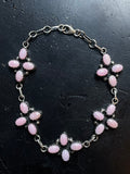 Pink Conch Cluster Bracelet | 925 Sterling Silver E544