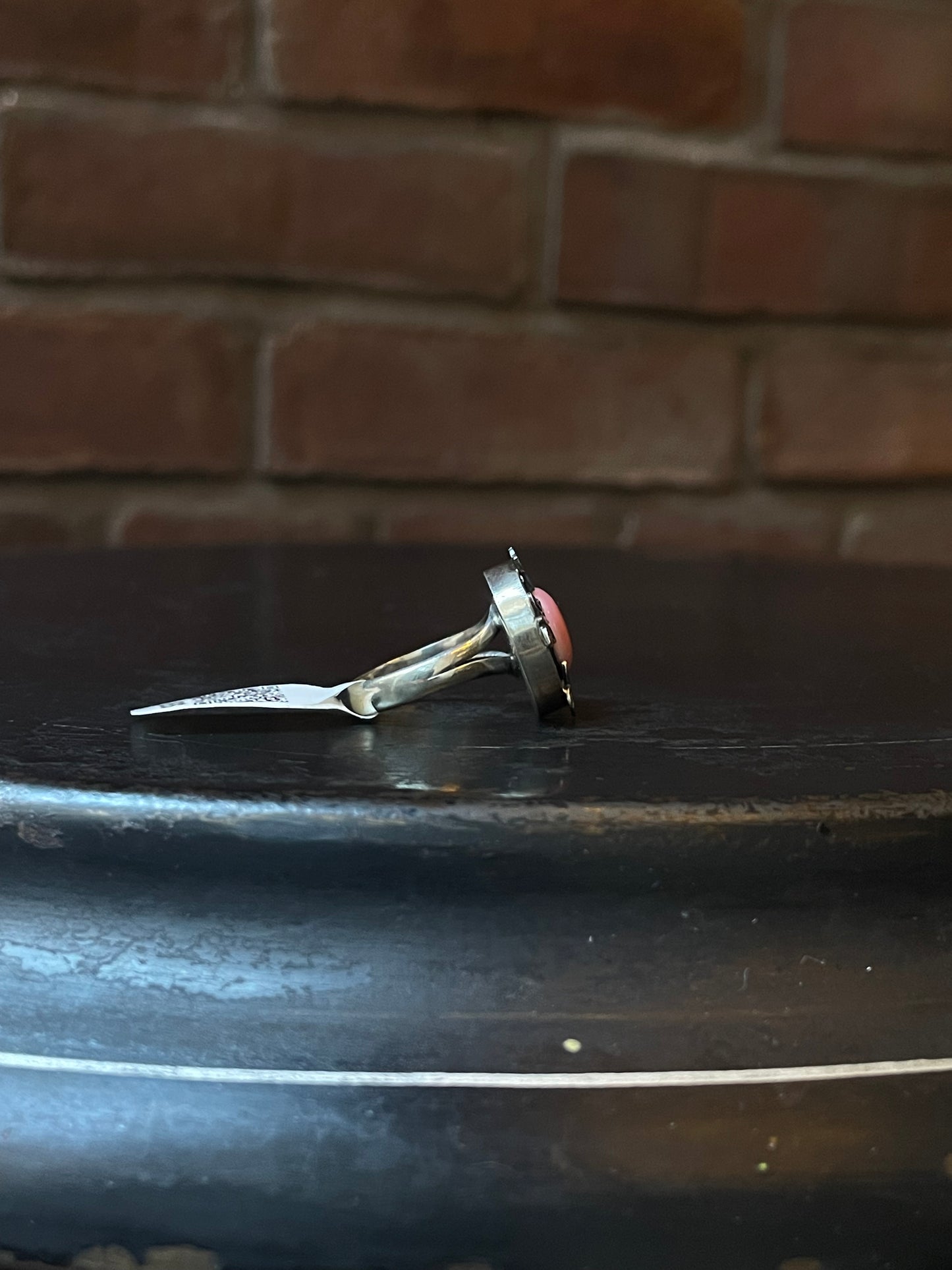 Pink Conch Butterfly Ring | Sterling Silver | Size 6 | A299