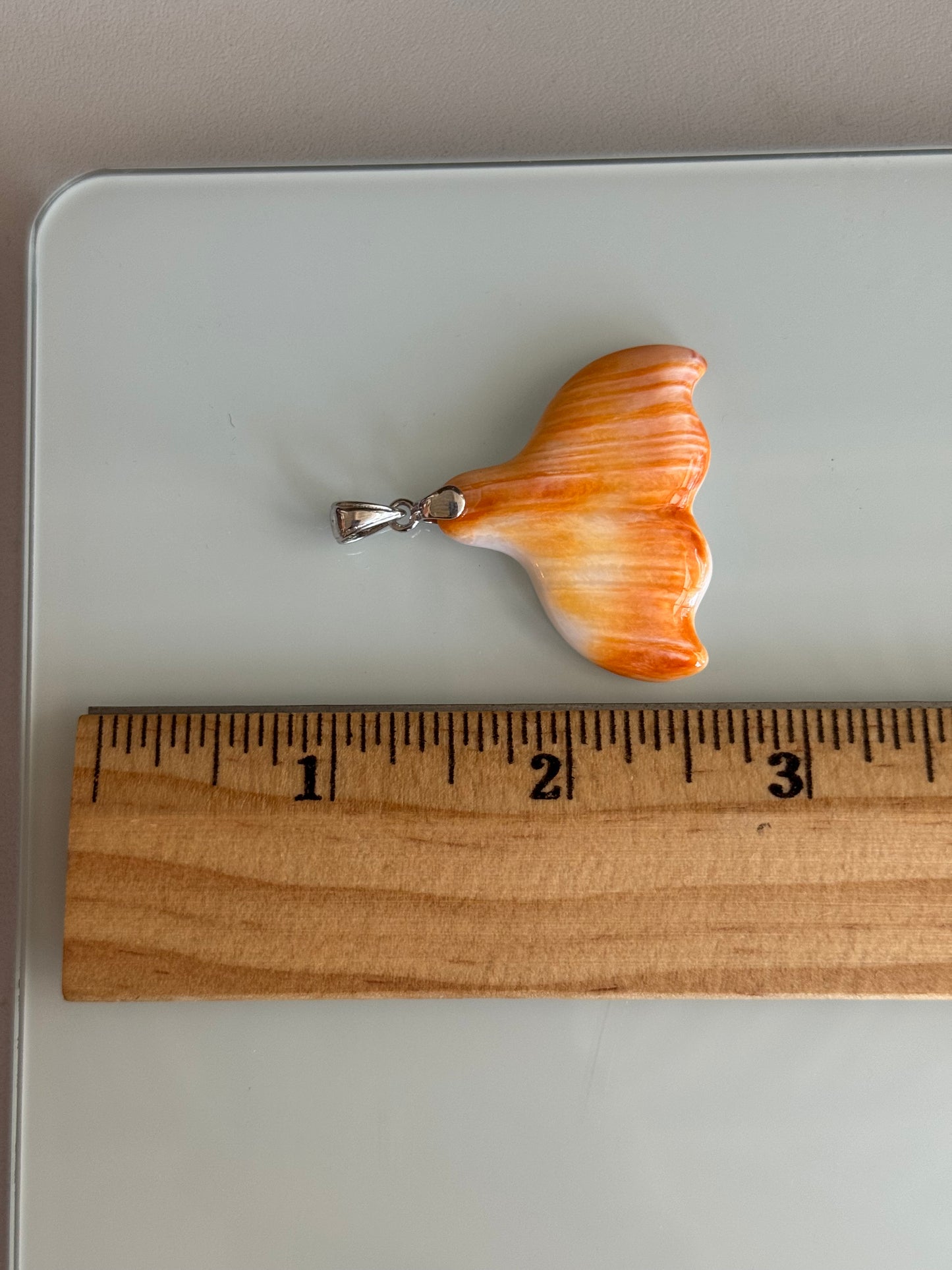 Spiny Oyster Fin Pendant  | Sterling Silver | A832