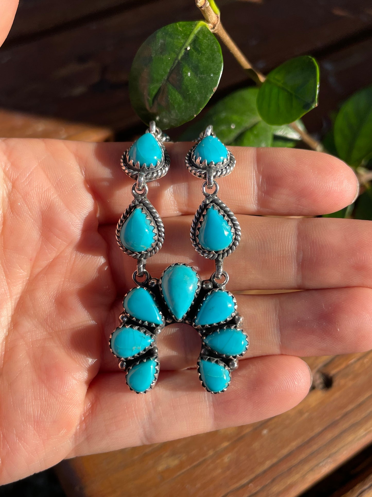 Kingman Turquoise Naja Necklace | Sterling Silver 925 B887