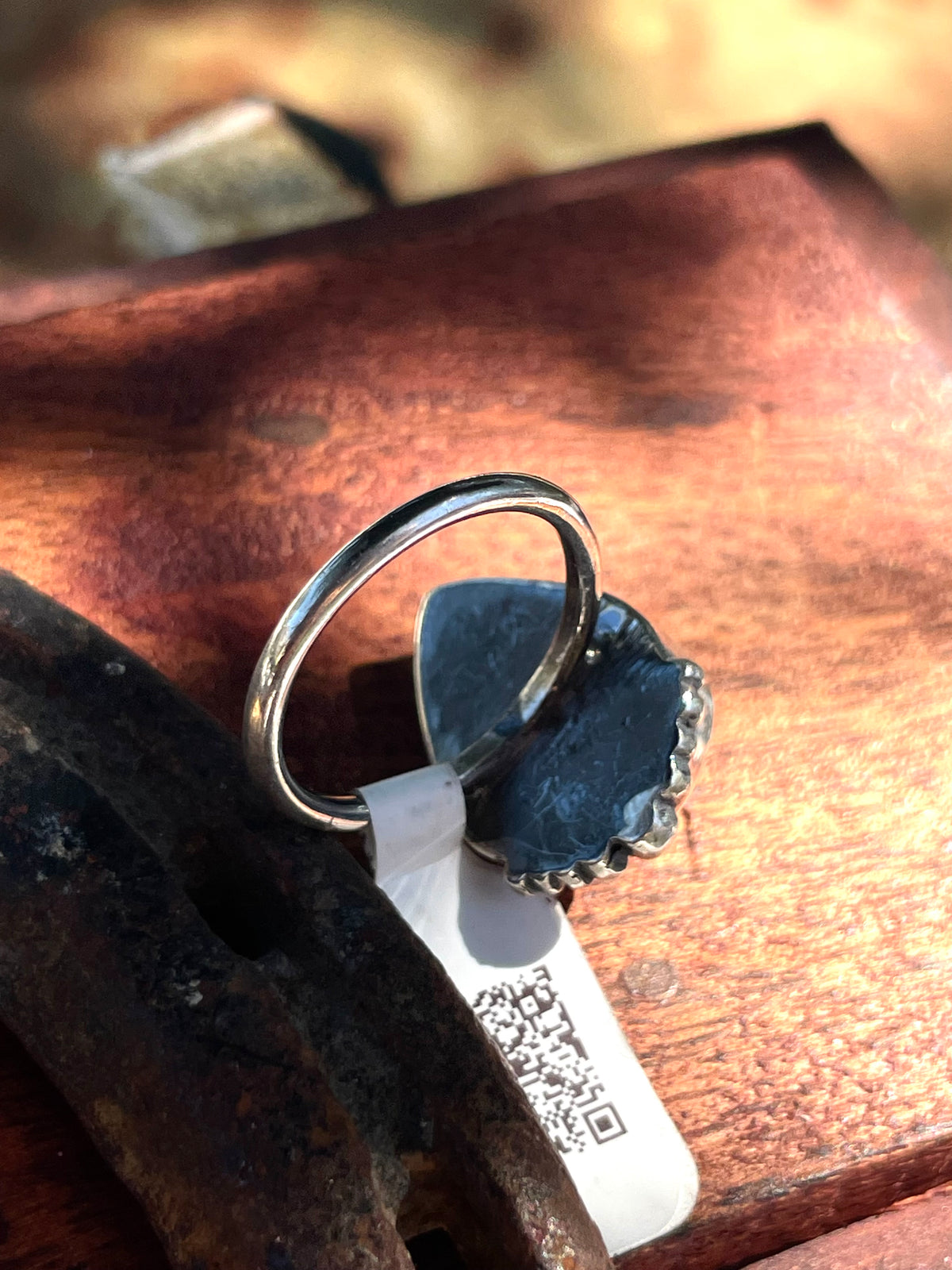 Turquoise Tear Drop Ring | 925 Sterling Silver | Size 6 D348