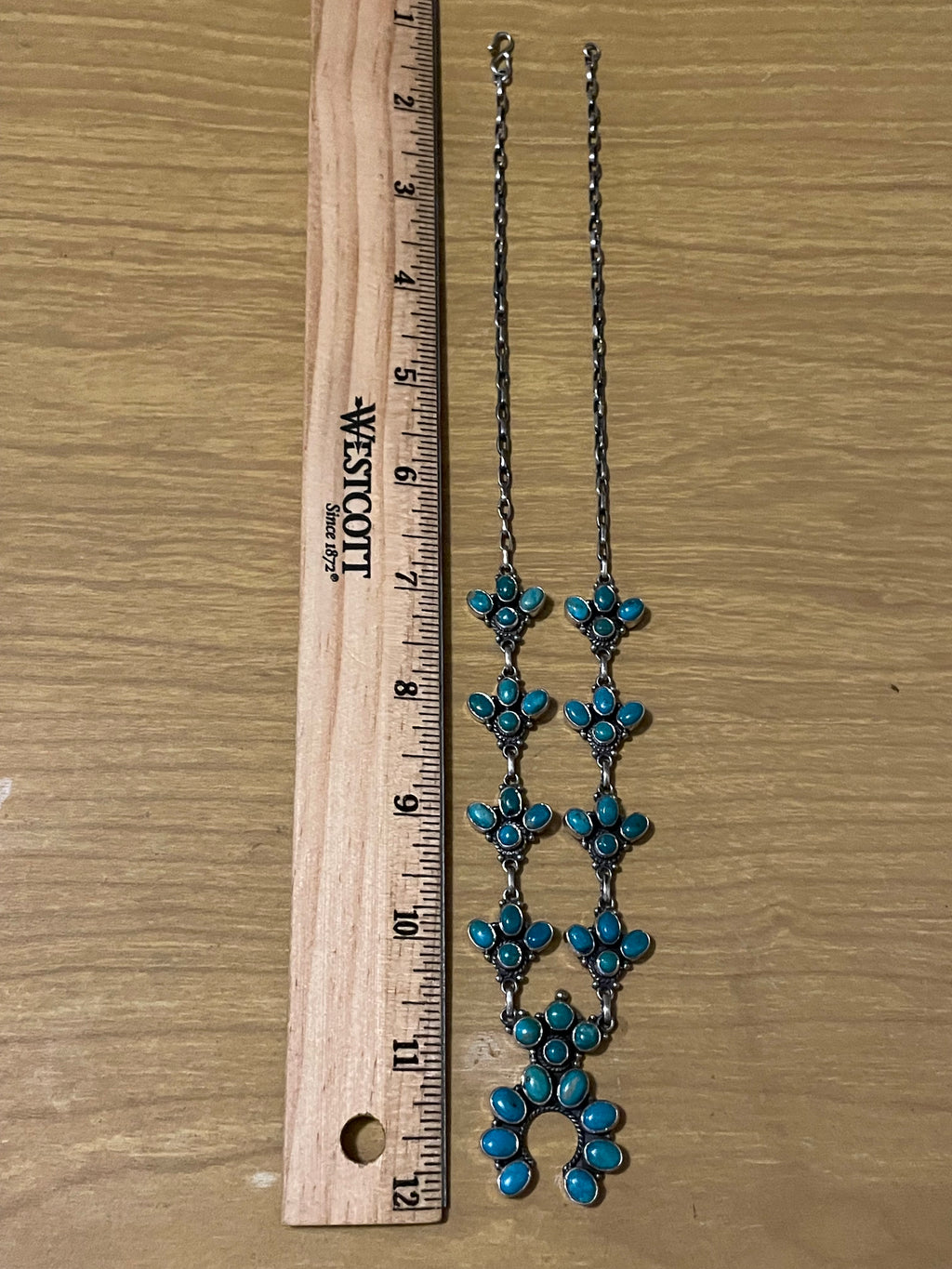 Kingman Turquoise Naja Necklace | 925 Sterling Silver G402