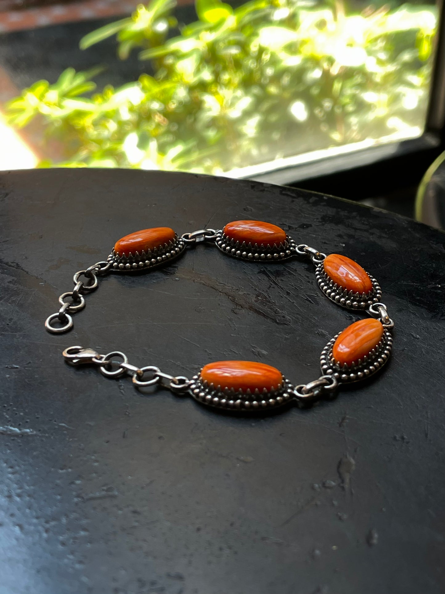 Spiny Oyster Link Bracelet | Sterling Silver G440