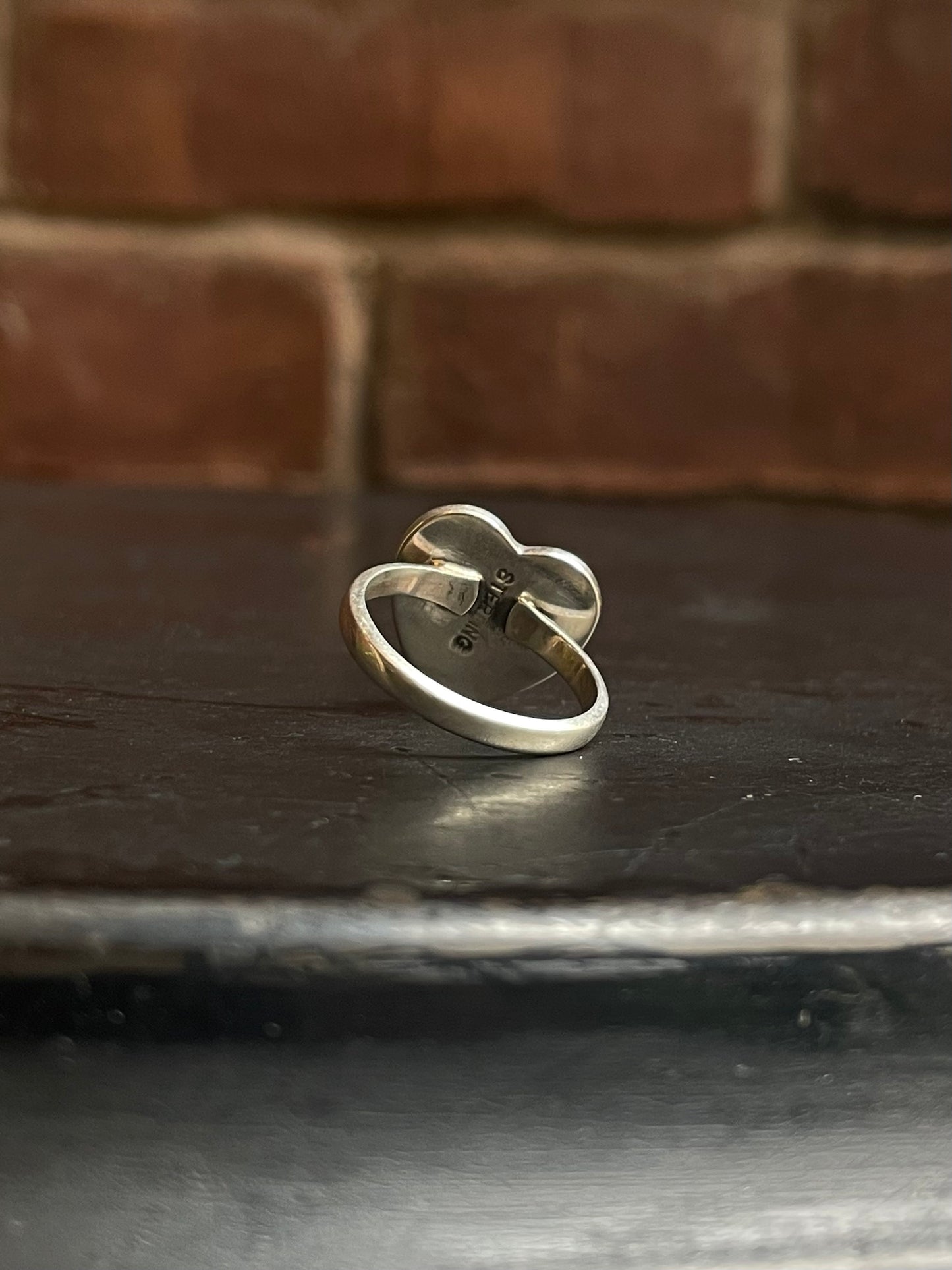 Pink Conch Heart Ring Size 6.75 | 925 Sterling Silver G122
