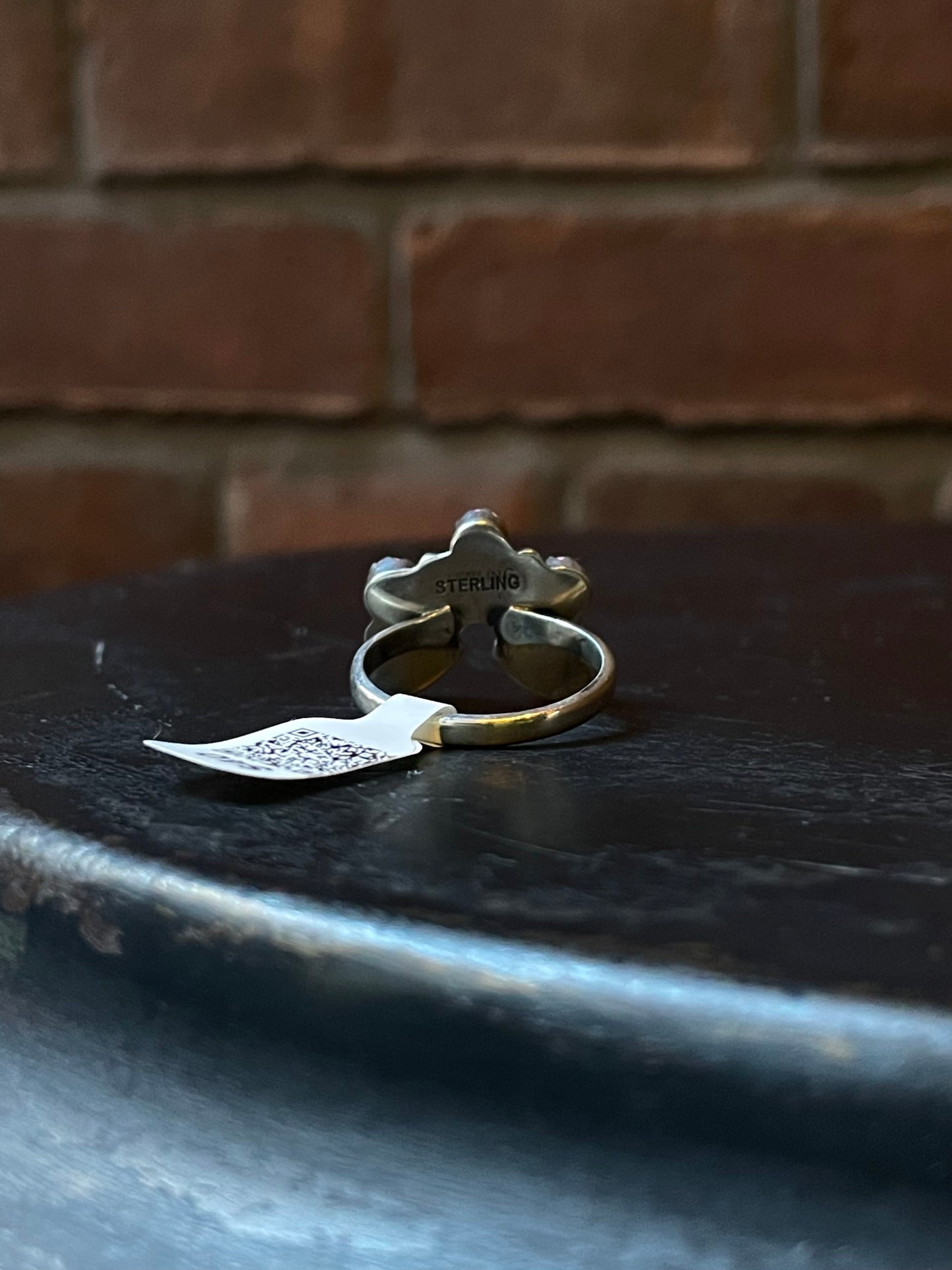 Naja Pink Conch Ring | Sterling Silver | Size 9 | A156