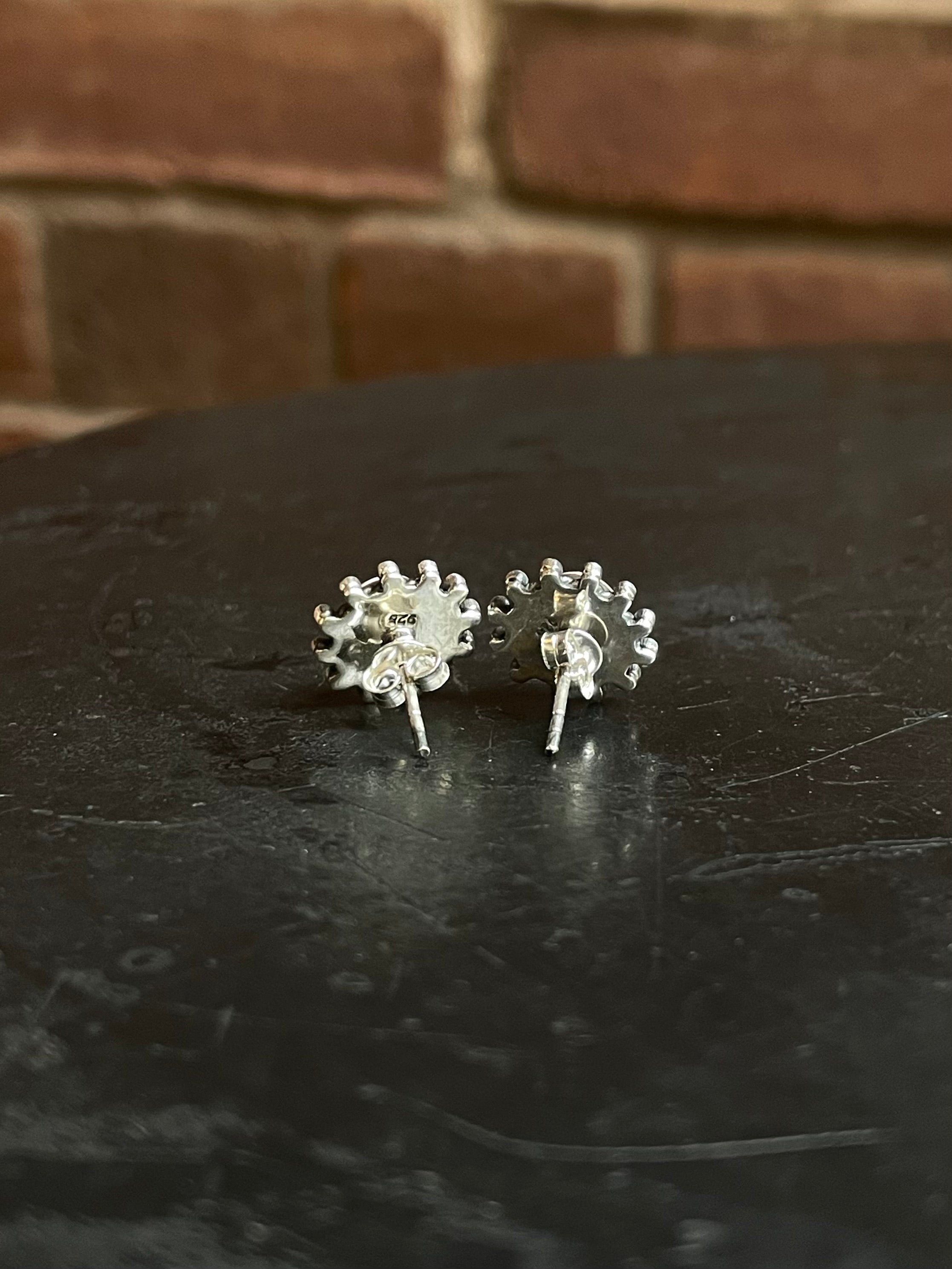 Pink Conch Stud Earrings | 925 Sterling Silver E794
