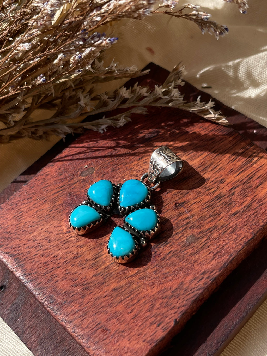 Turquoise Naja Pendant | 925 Sterling Silver E230