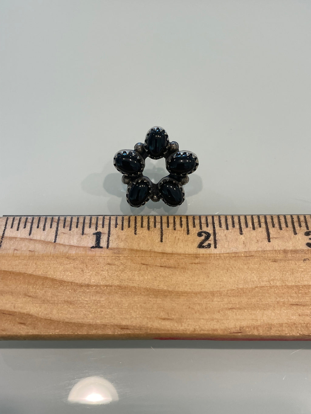Black Onyx Cluster Stud Earrings | 925 Sterling Silver G720