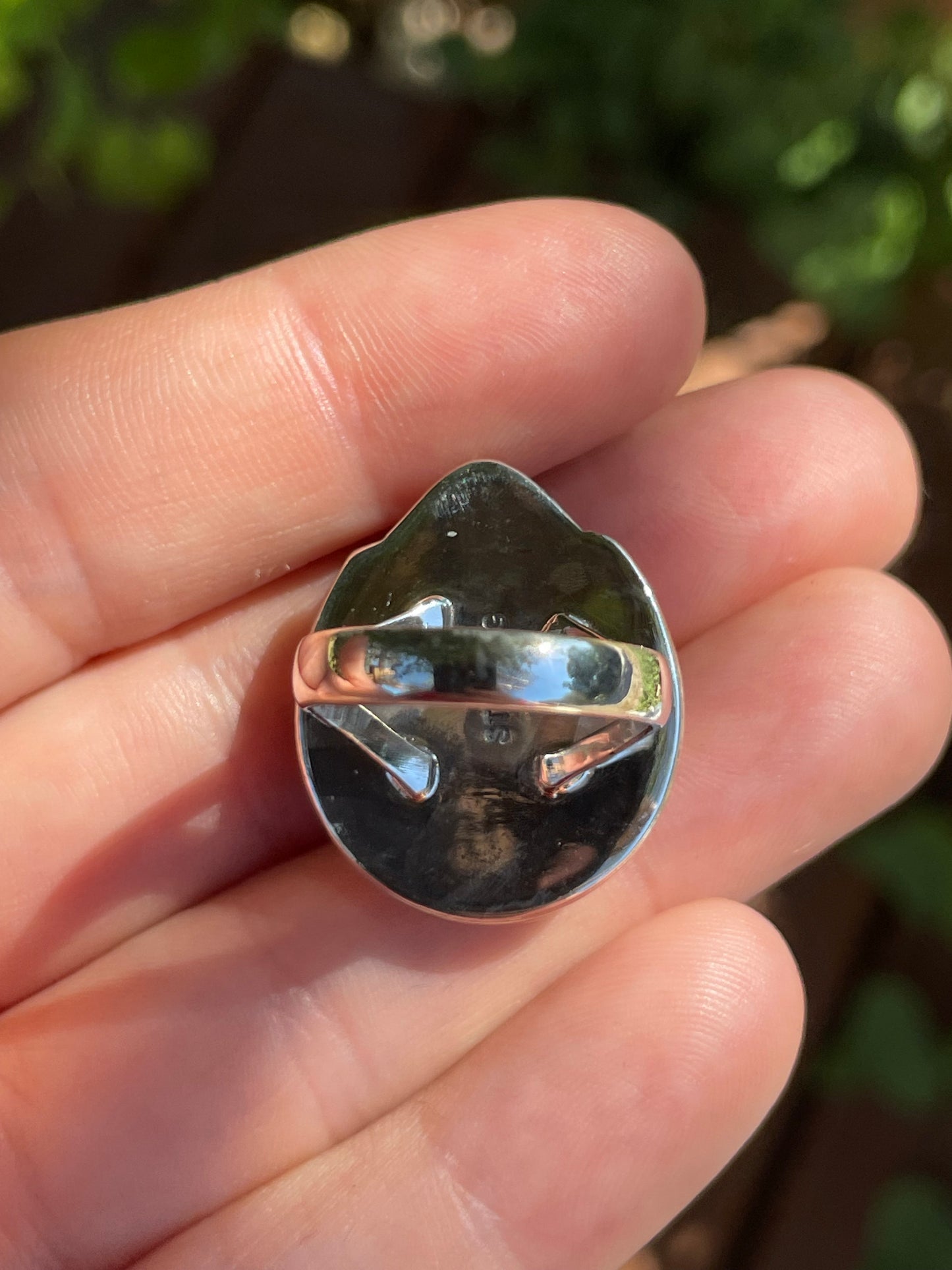 Pink Conch Ring | 925 Sterling Silver | Handmade Size 6 B112