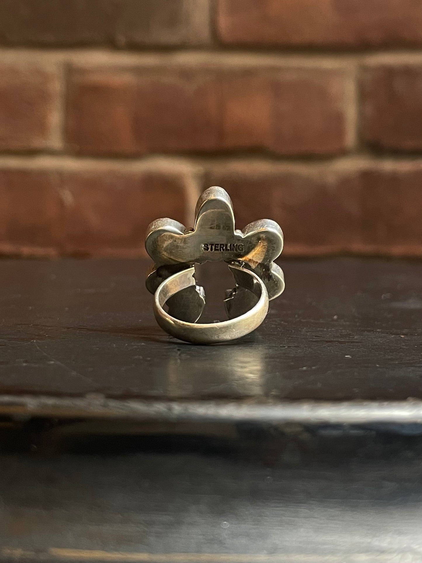 Pink Conch Naja Ring Size 7 | 925 Sterling Silver E992