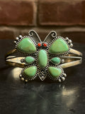 Turquoise Butterfly Cuff Bracelet | 925 Sterling Silver G321
