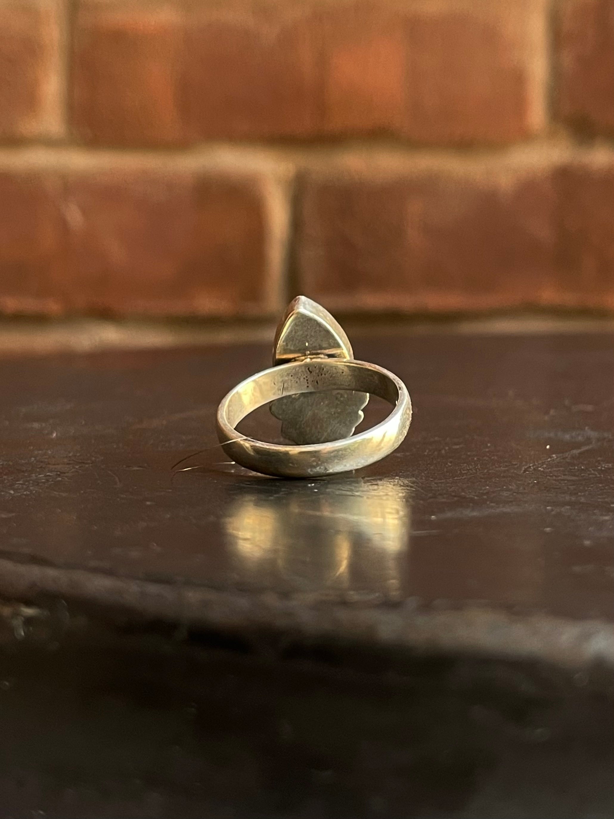 Black Onyx Ring Size 8 | 925 Sterling Silver G648
