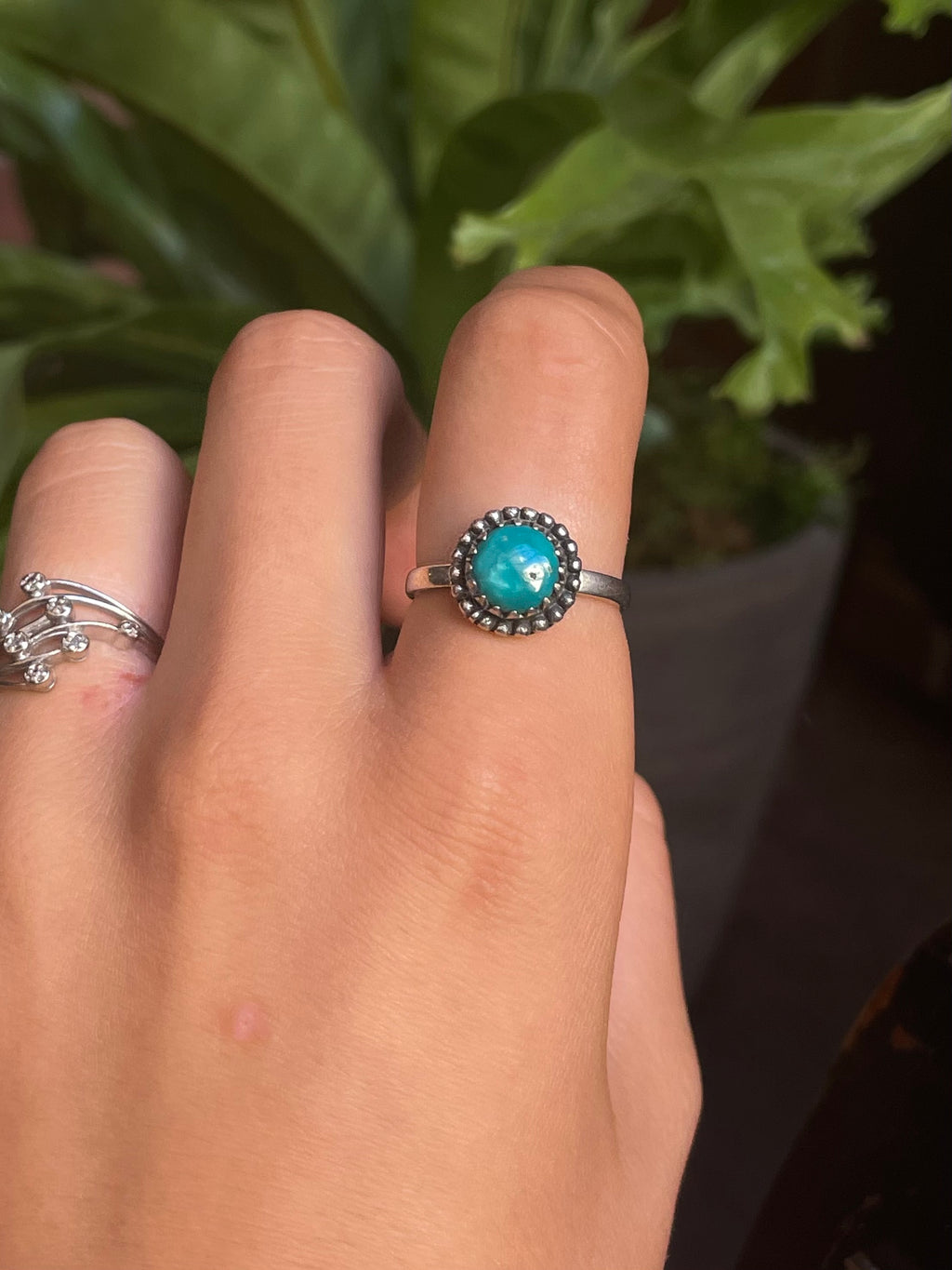 Kingman Turquoise Ring | Sterling Silver | Size 9 G364