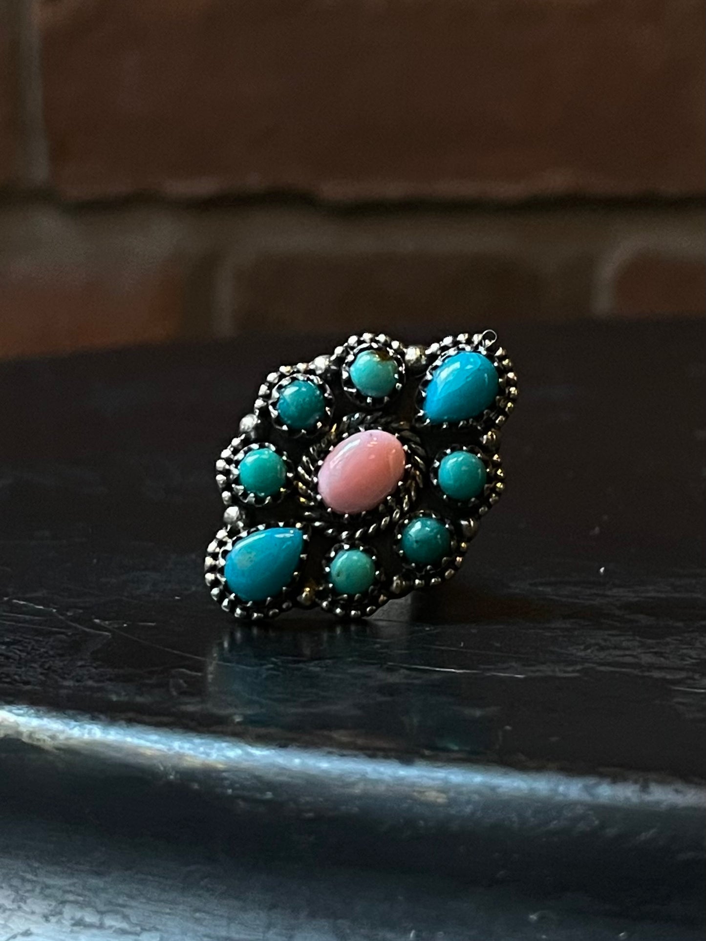 Multi Stone Cluster Ring | Sterling Silver | Size 8 | A283