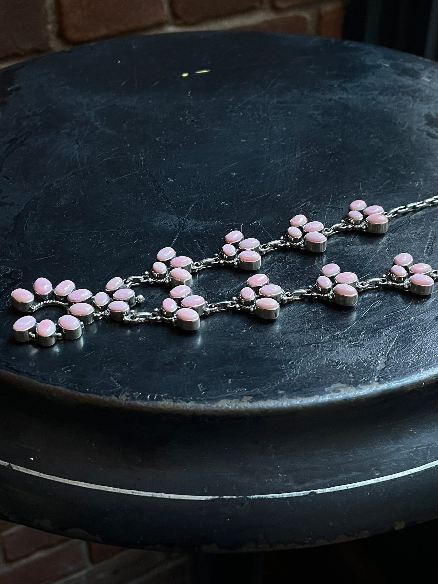 Pink Conch Naja Necklace | 925 Sterling Silver E370