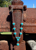 Kingman Turquoise Heart Necklace | 925 Sterling Silver E619