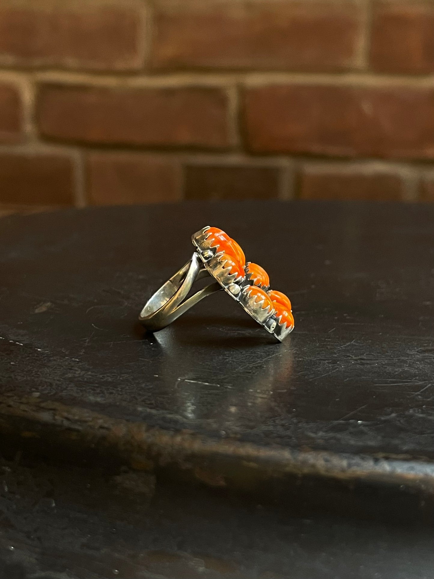 Spiny Oyster Naja Ring Size 6 | Sterling Silver E849