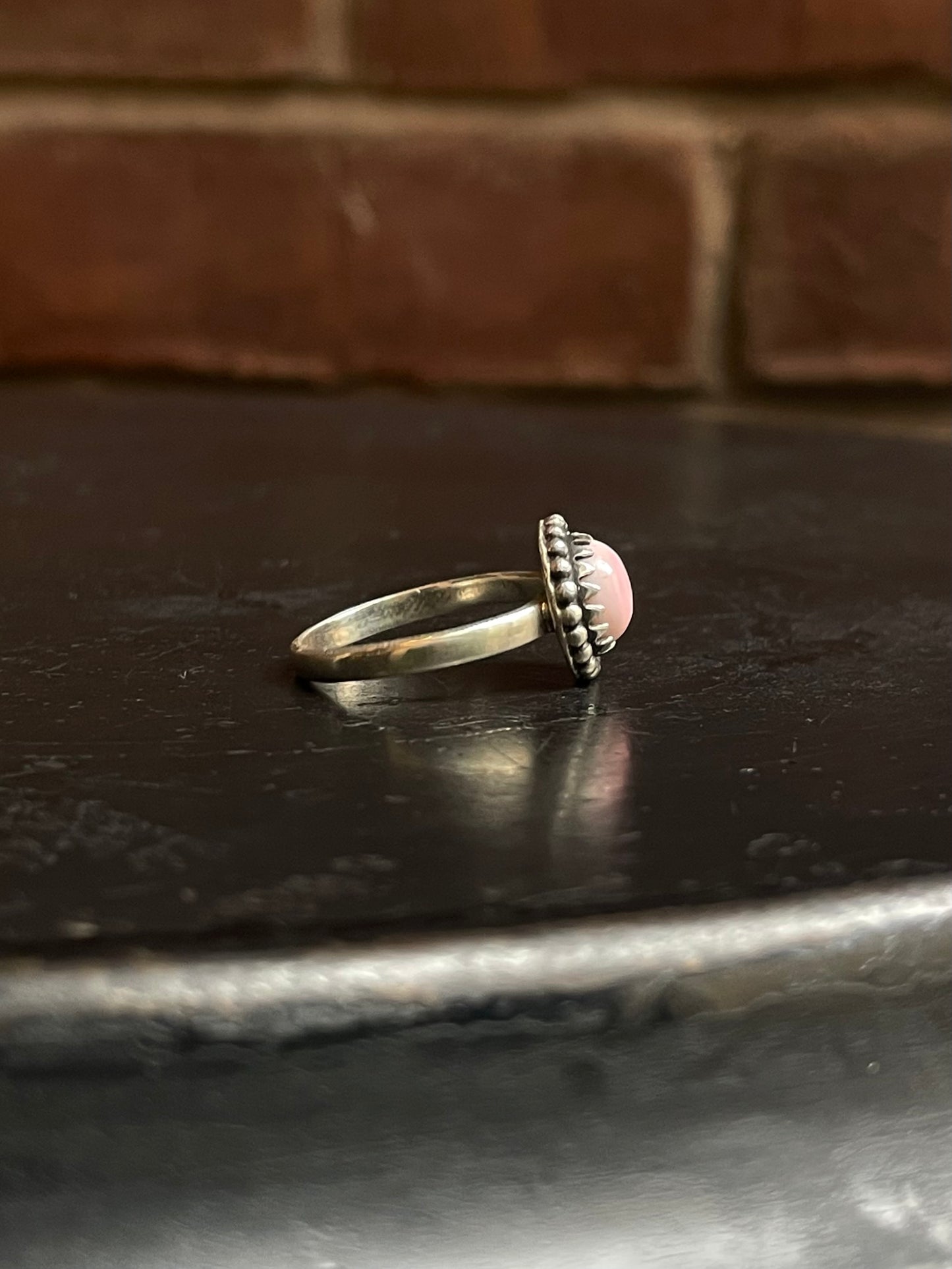 Pink Conch Ring Size 8 | 925 Sterling Silver G161