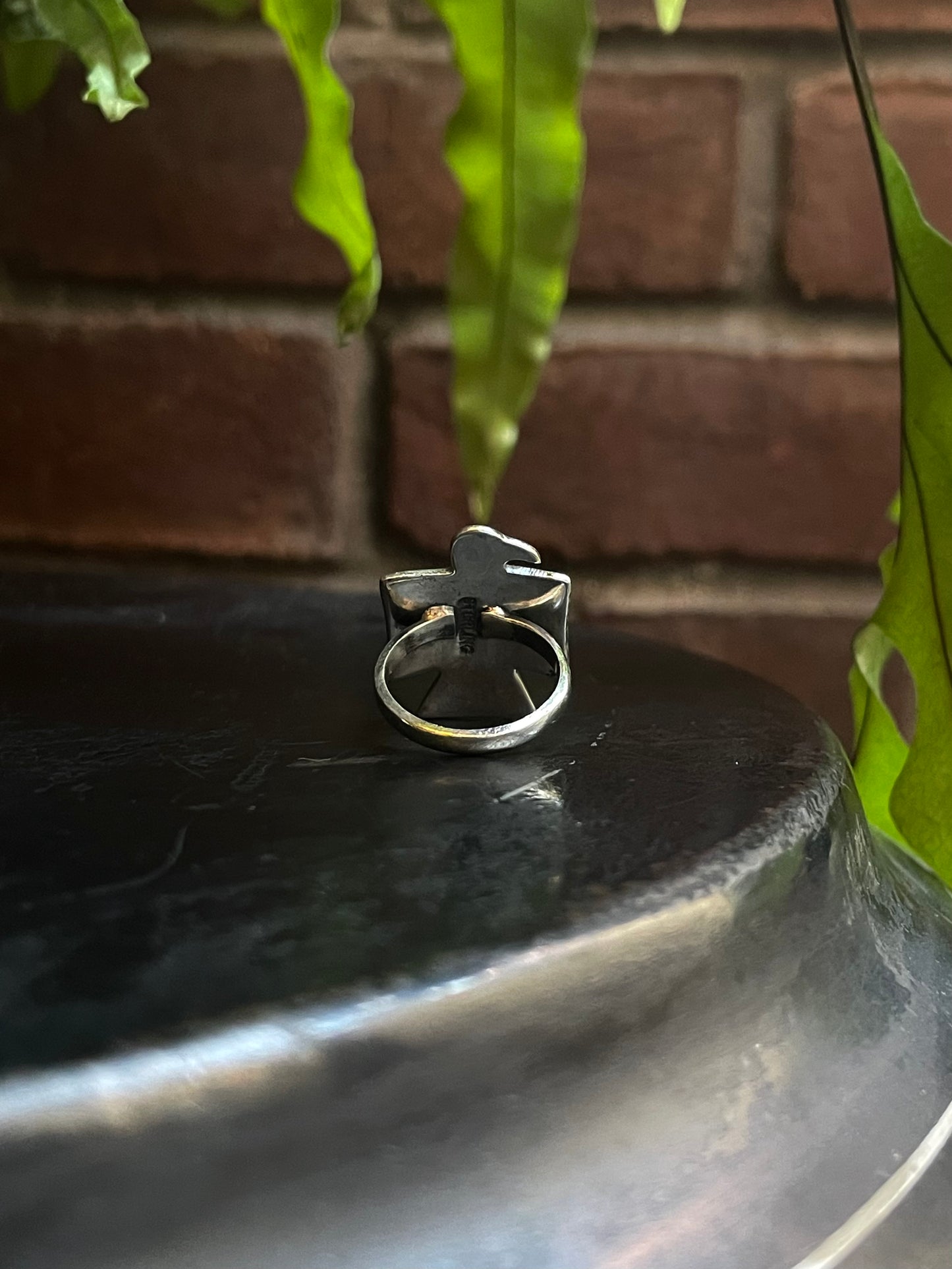 Turquoise Thunderbird Ring | Sterling Silver 925 Size 6 C720