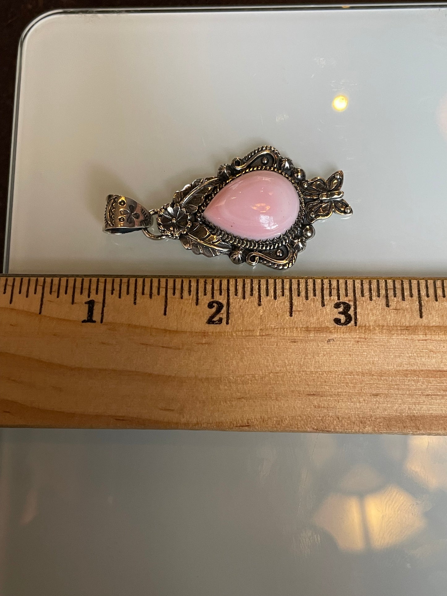 Pink Conch Pendant | 925 Sterling Silver C544