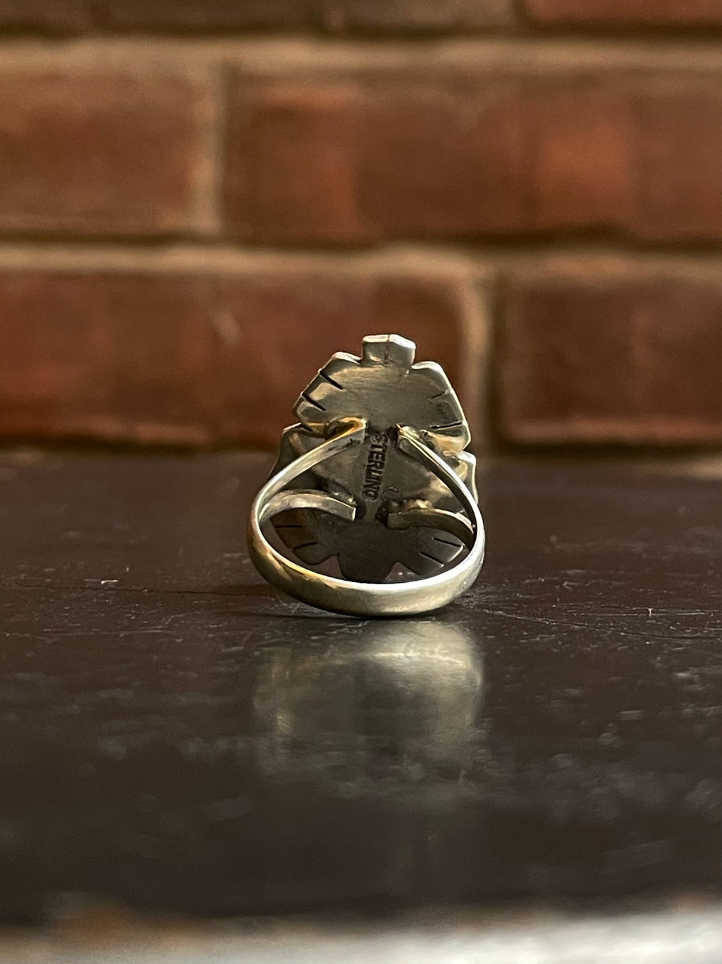 Turquoise Tear Drop Ring Size 8.5 | 925 Sterling Silver G273