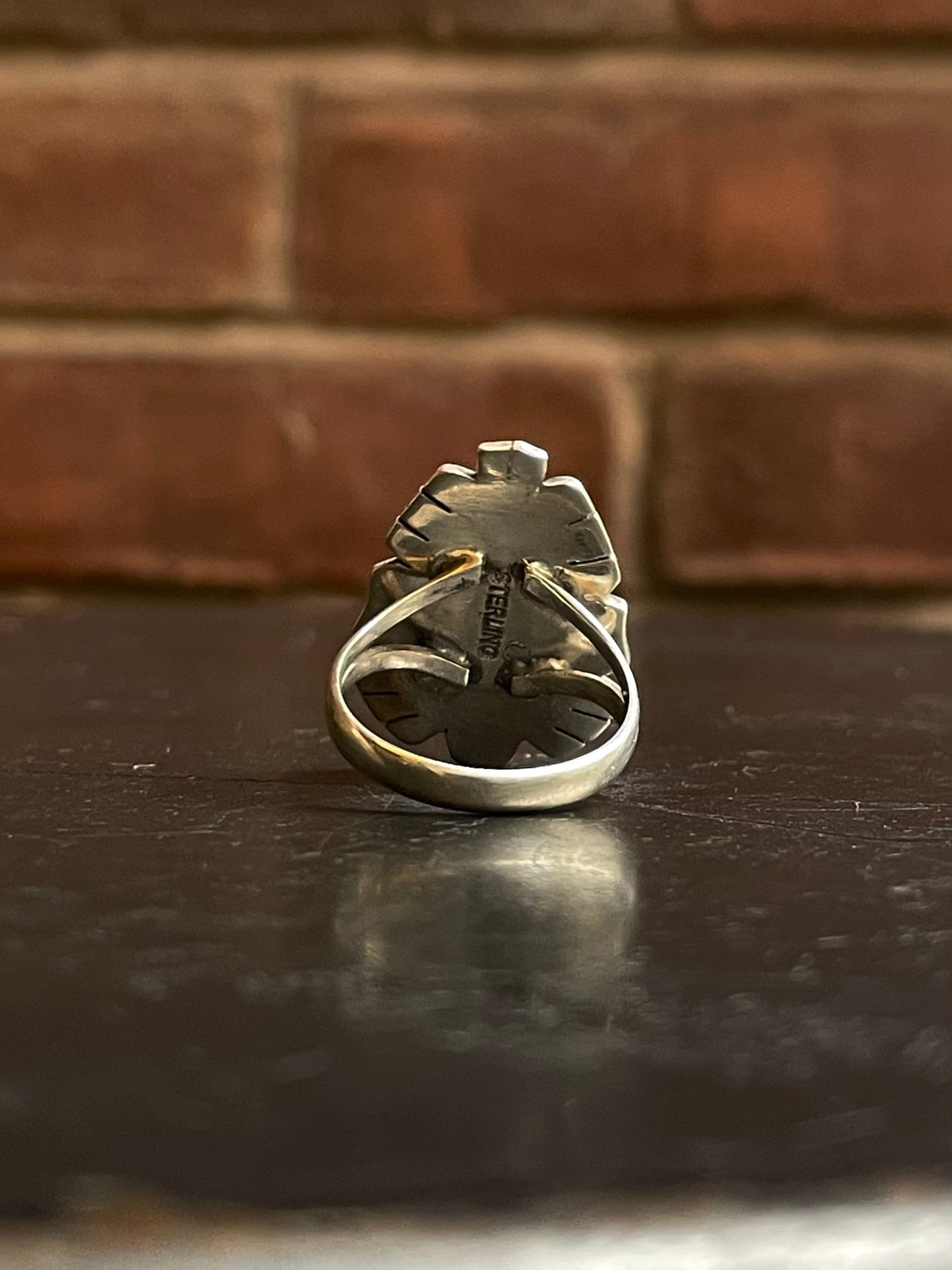 Turquoise Tear Drop Ring Size 8.5 | 925 Sterling Silver G273