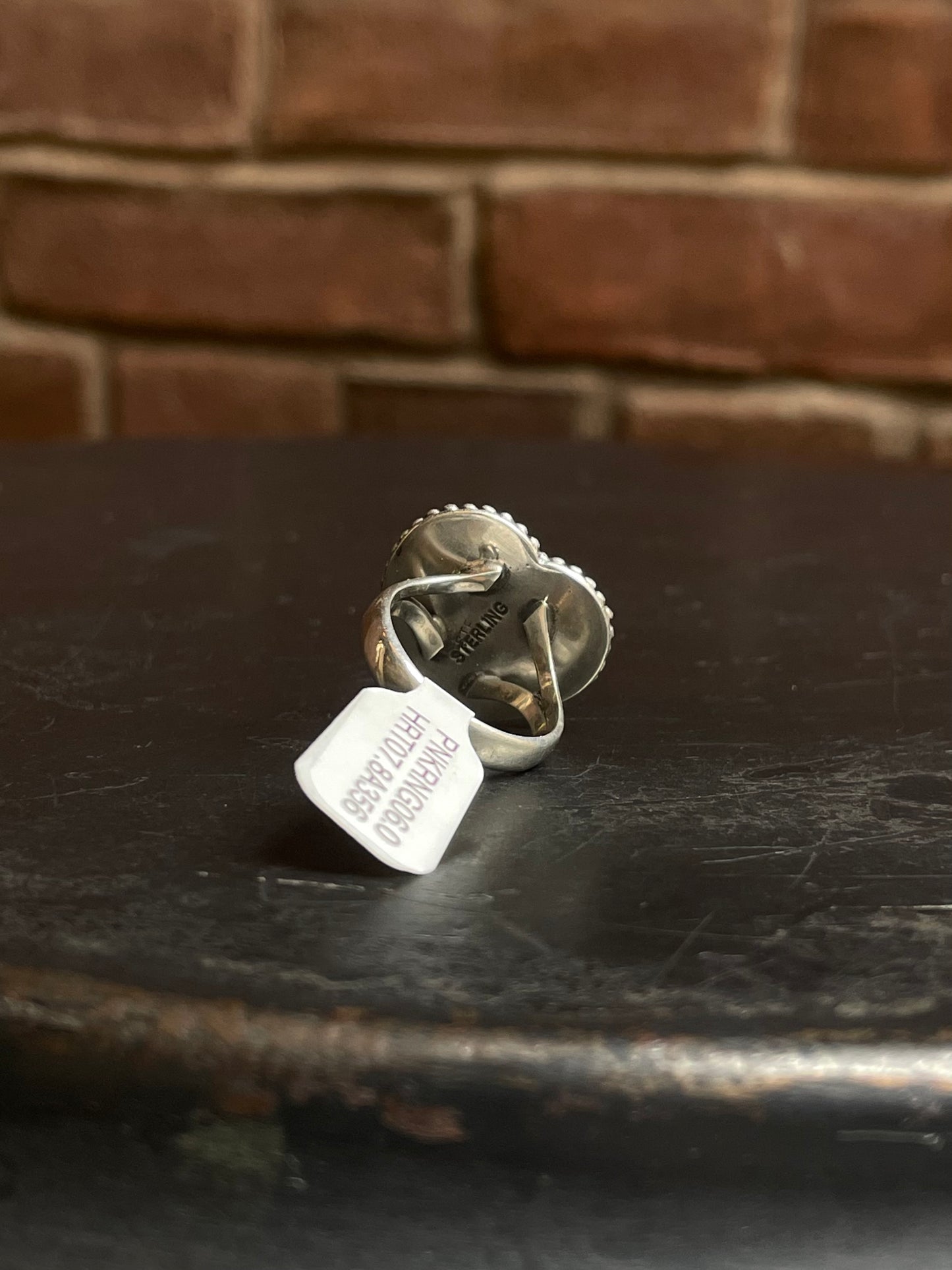 Heart-Shaped Pink Conch Ring | Sterling Silver | Size 6 | A356