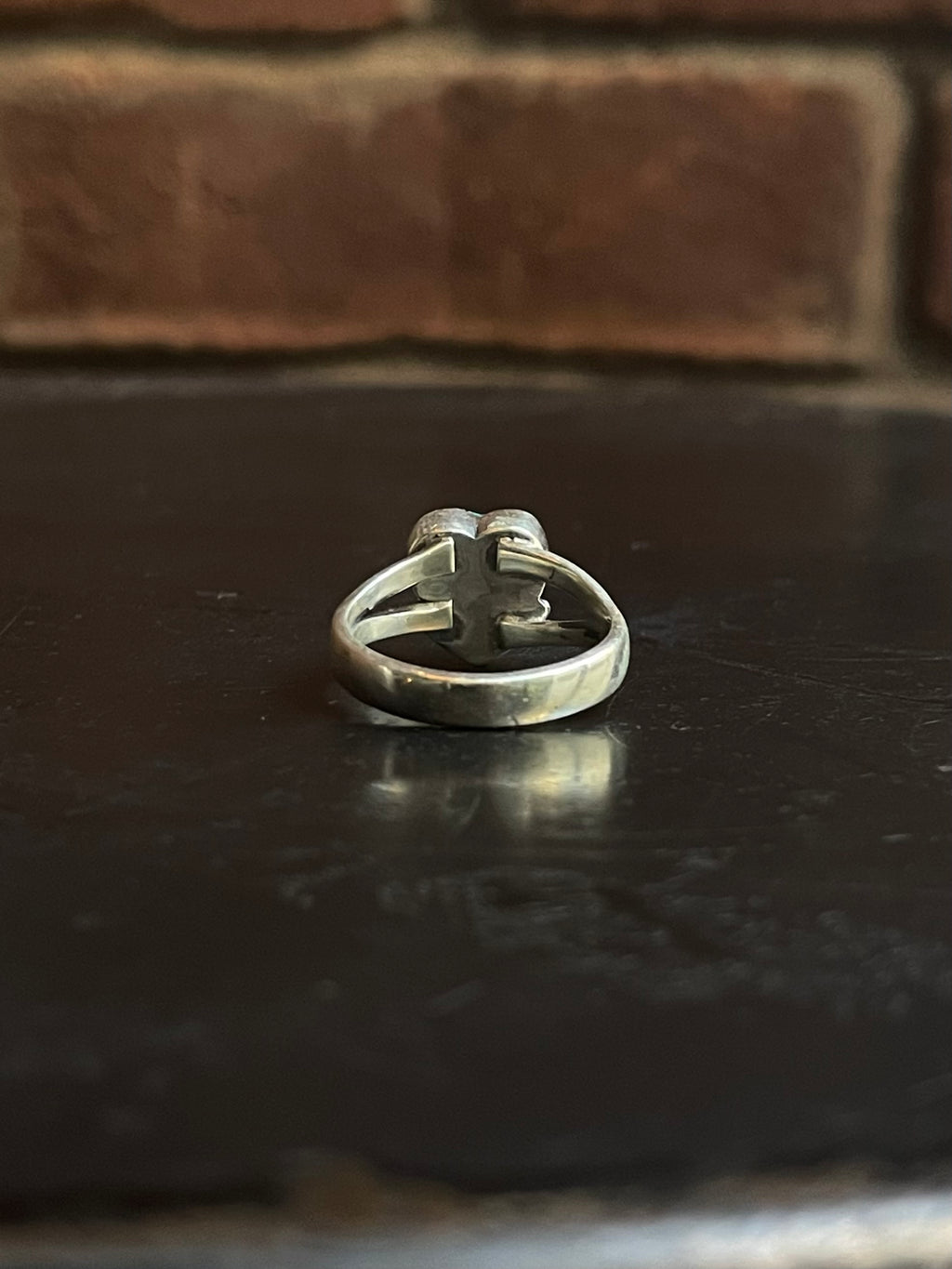 Kingman Turquoise Heart Ring | Sterling Silver | Size 6 G383