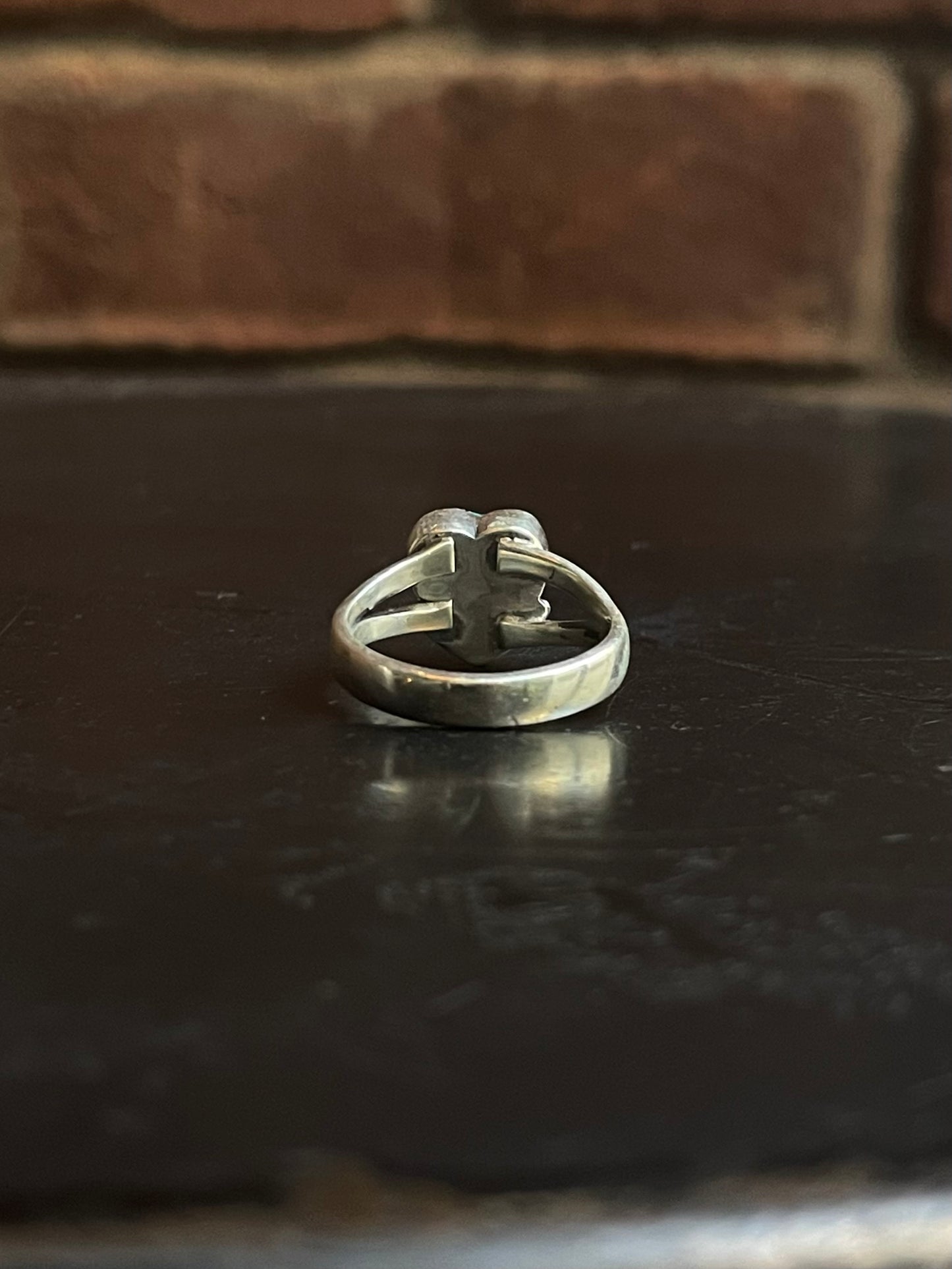 Kingman Turquoise Heart Ring | Sterling Silver | Size 6 G383