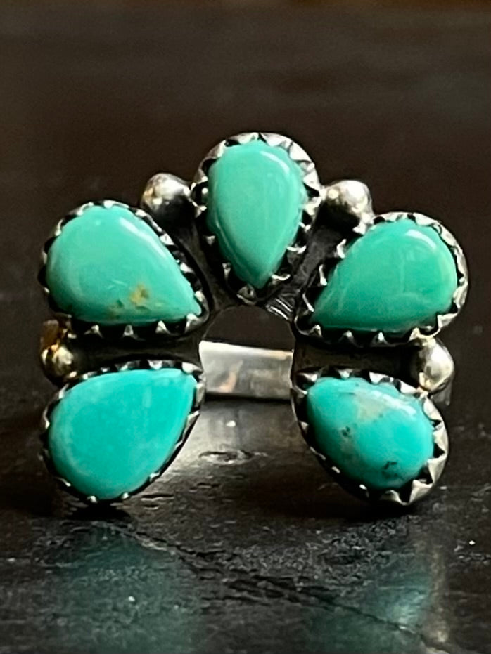 Turquoise Naja Ring Size 8.75 | 925 Sterling Silver G292