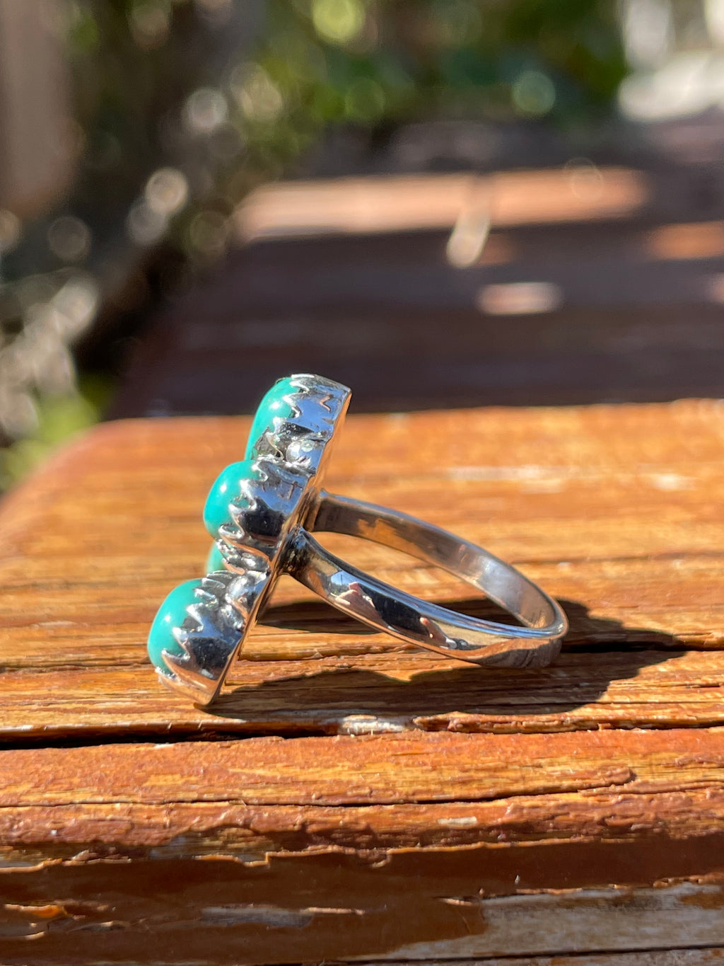 Turquoise Naja Ring Size 6 | 925 Sterling Silver B931