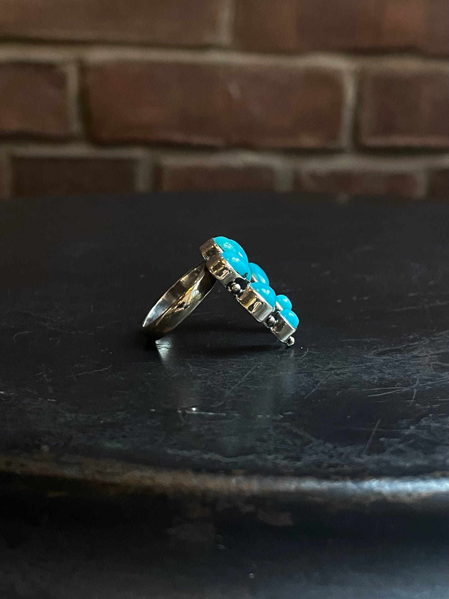 Turquoise Naja Ring | 925 Sterling Silver Size 6 E488