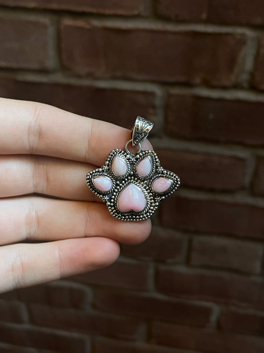 Pink Conch Paw Pendant | Sterling Silver 925 C687
