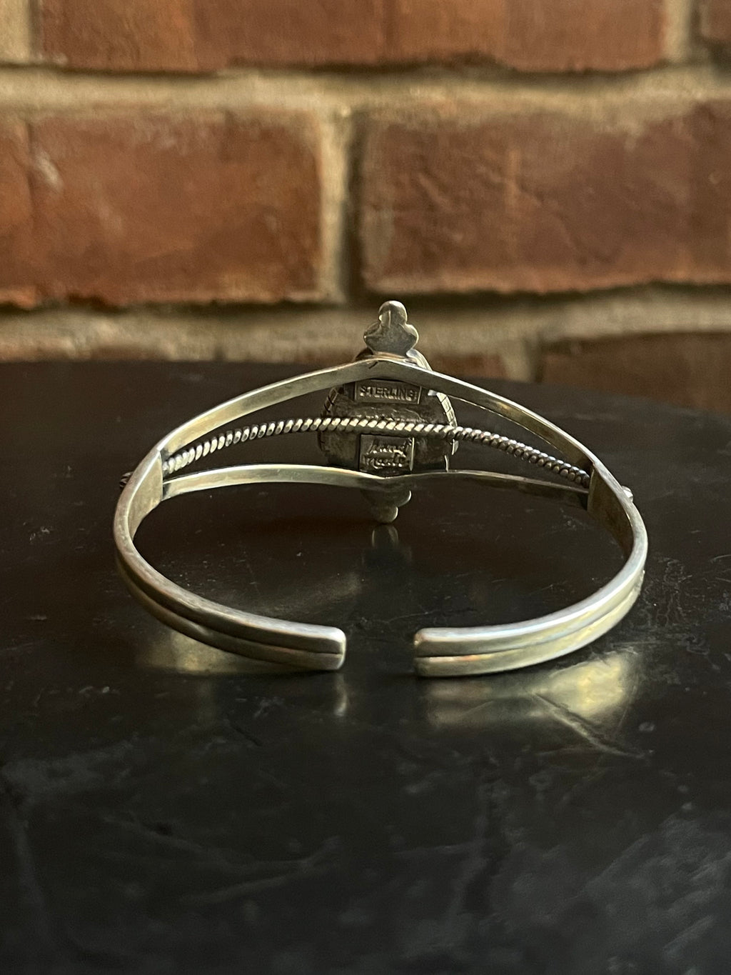Kingman Turquoise Teardrop Cuff Bracelet | 925 Sterling Silver G679