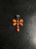 Spiny Oyster Dragonfly Pendant | 925 Sterling Silver C964