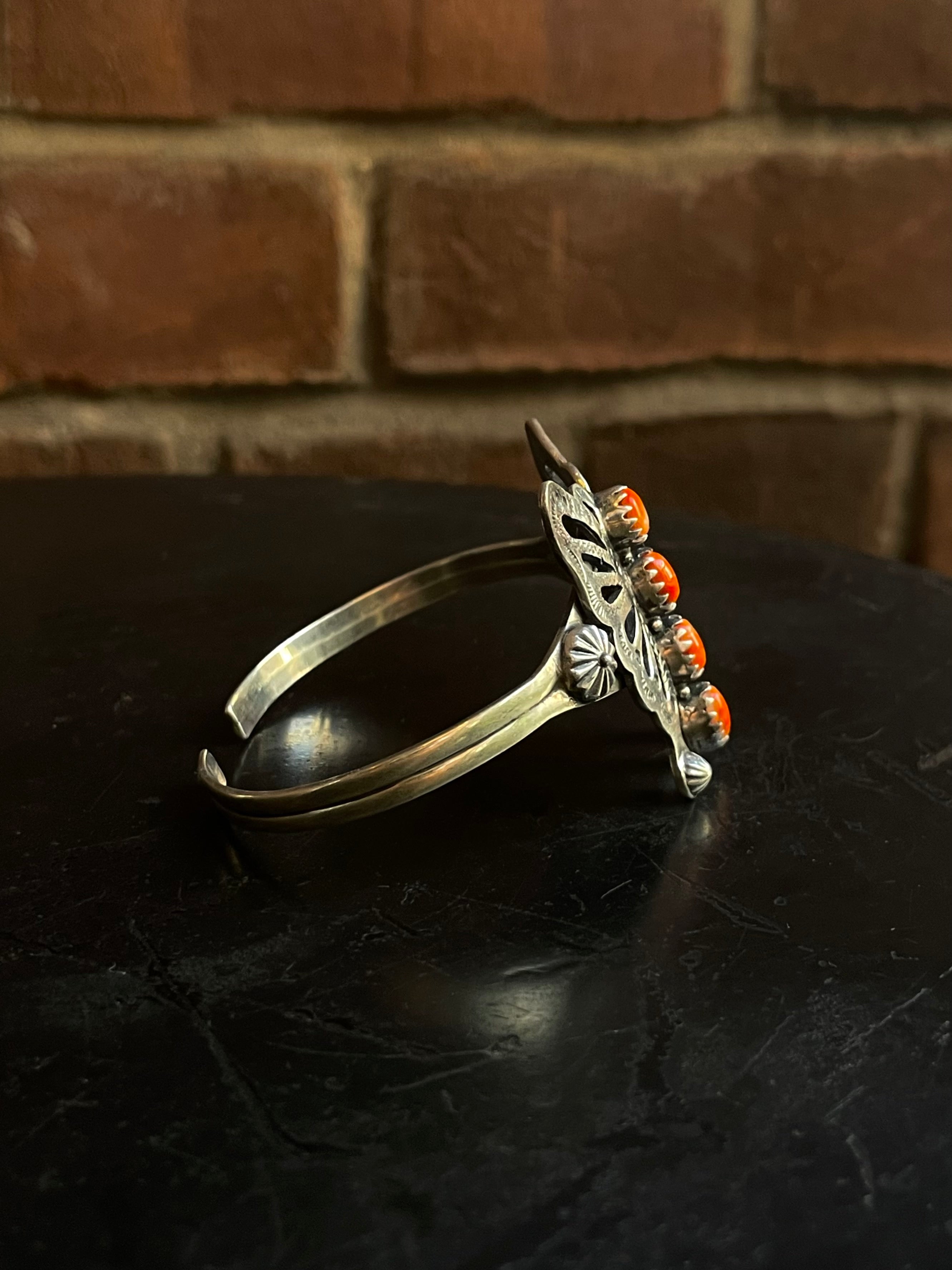 Spiny Oyster Butterfly Cuff Bracelet | 925 Sterling Silver G678