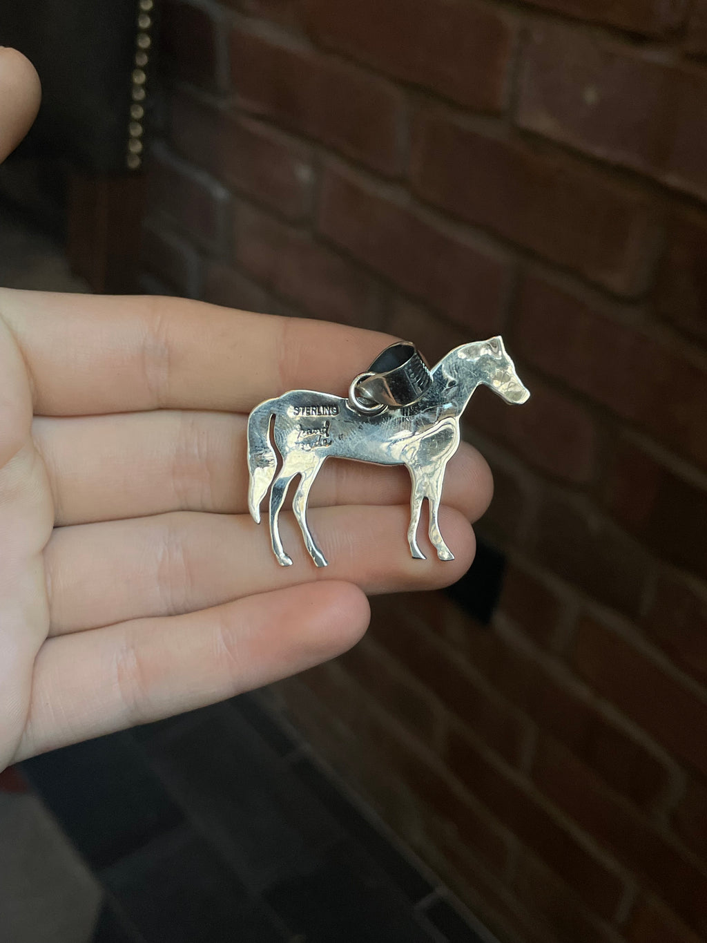 Spiny Oyster Horse Pendant | Sterling Silver 925 C631
