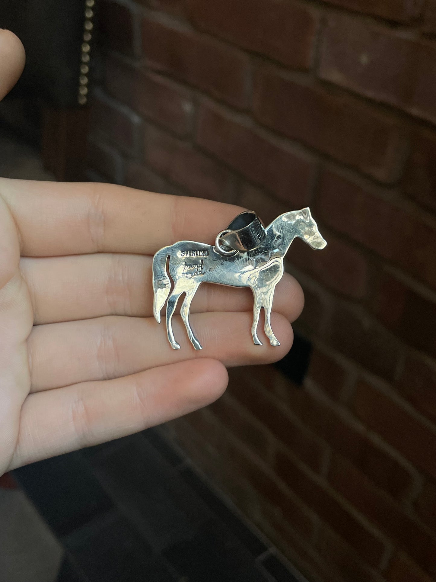 Spiny Oyster Horse Pendant | Sterling Silver 925 C631