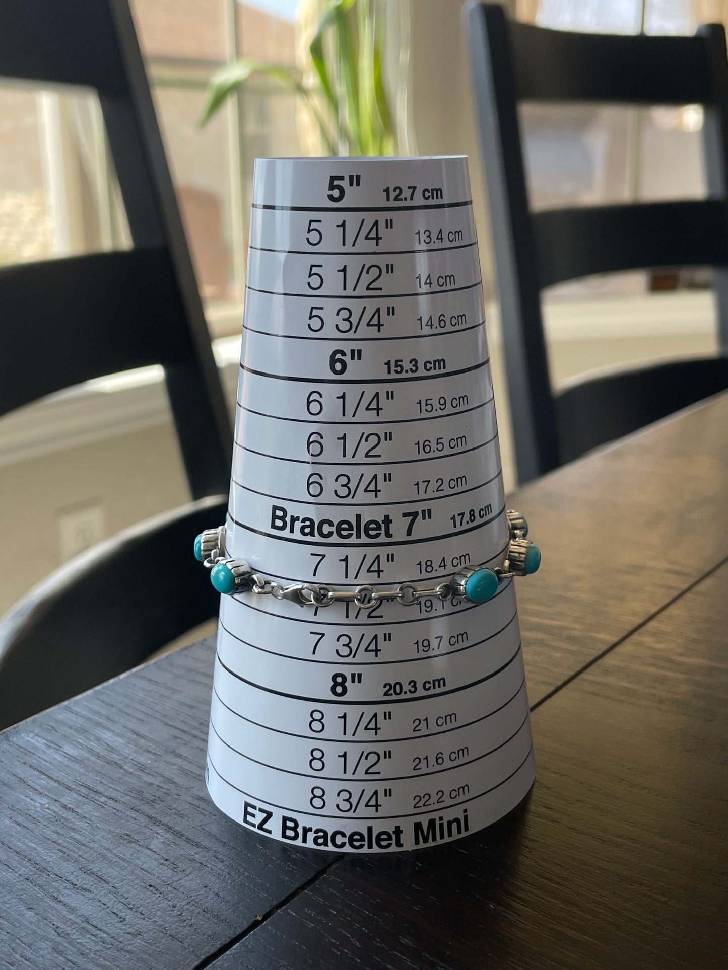Kingman Turquoise Link Bracelet | Sterling Silver E838