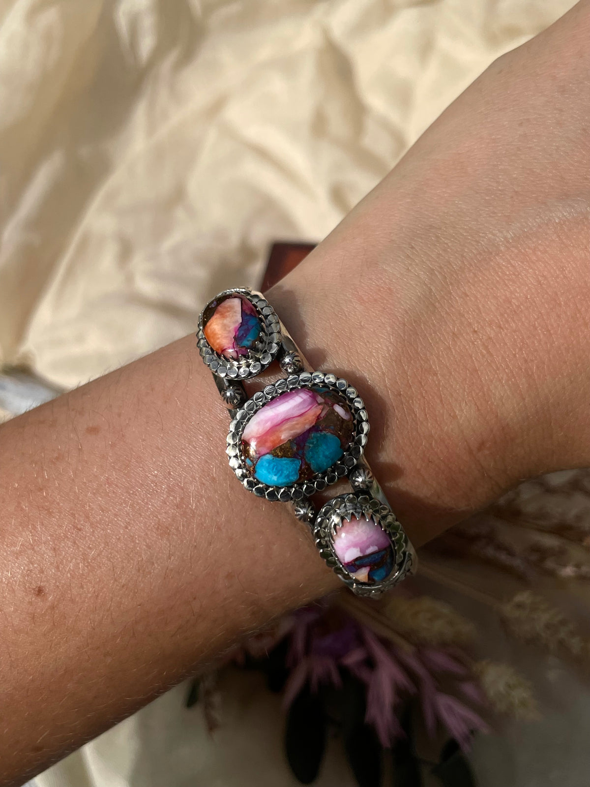 Dahlia Cuff Bracelet | 925 Sterling Silver D274