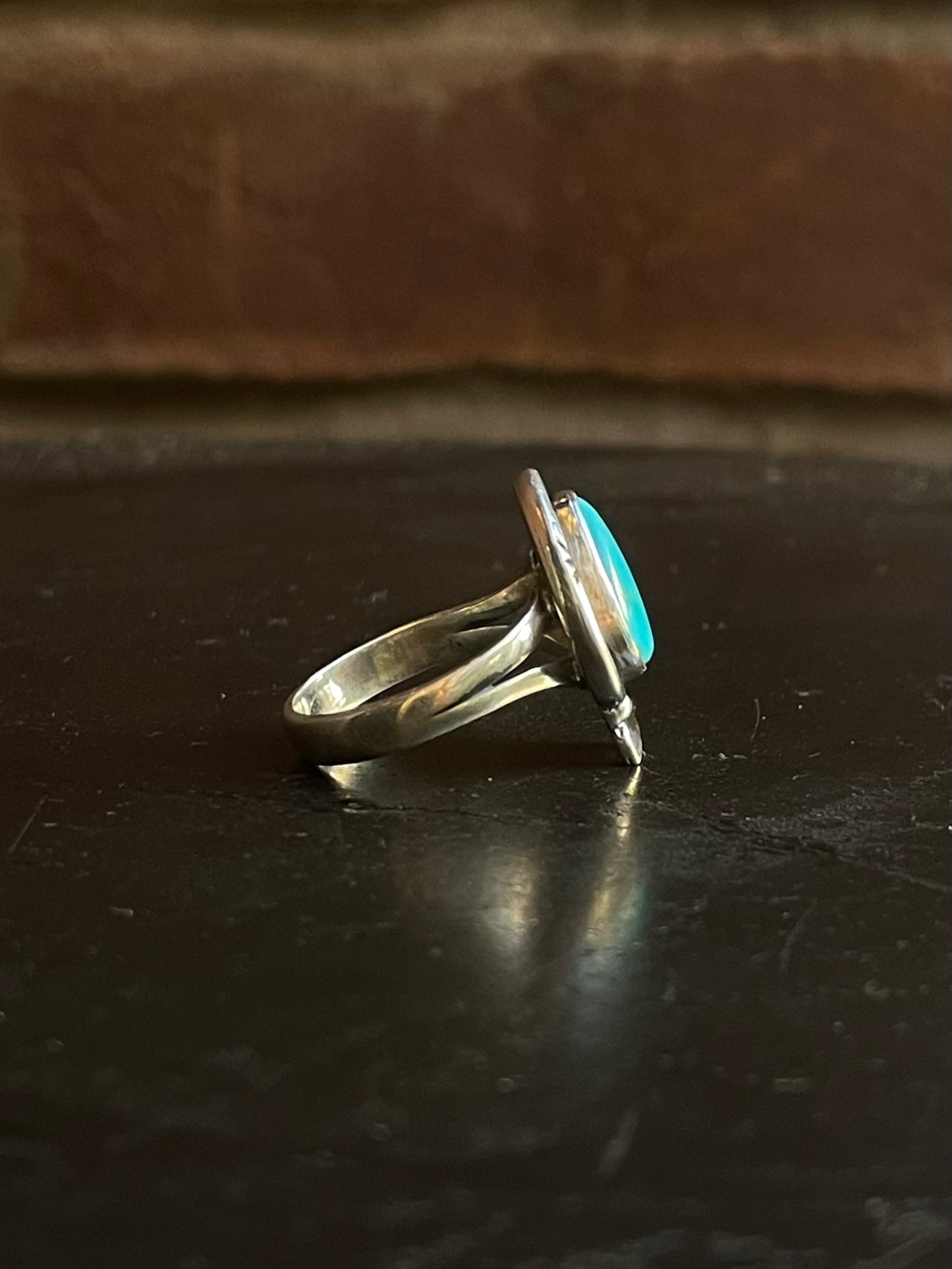 Kingman Turquoise Ring | Sterling Silver | Size 7 G354