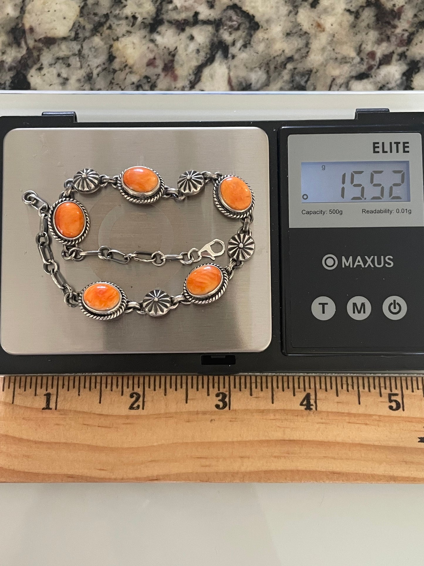 Spiny Oyster Link Bracelet | Sterling Silver G441