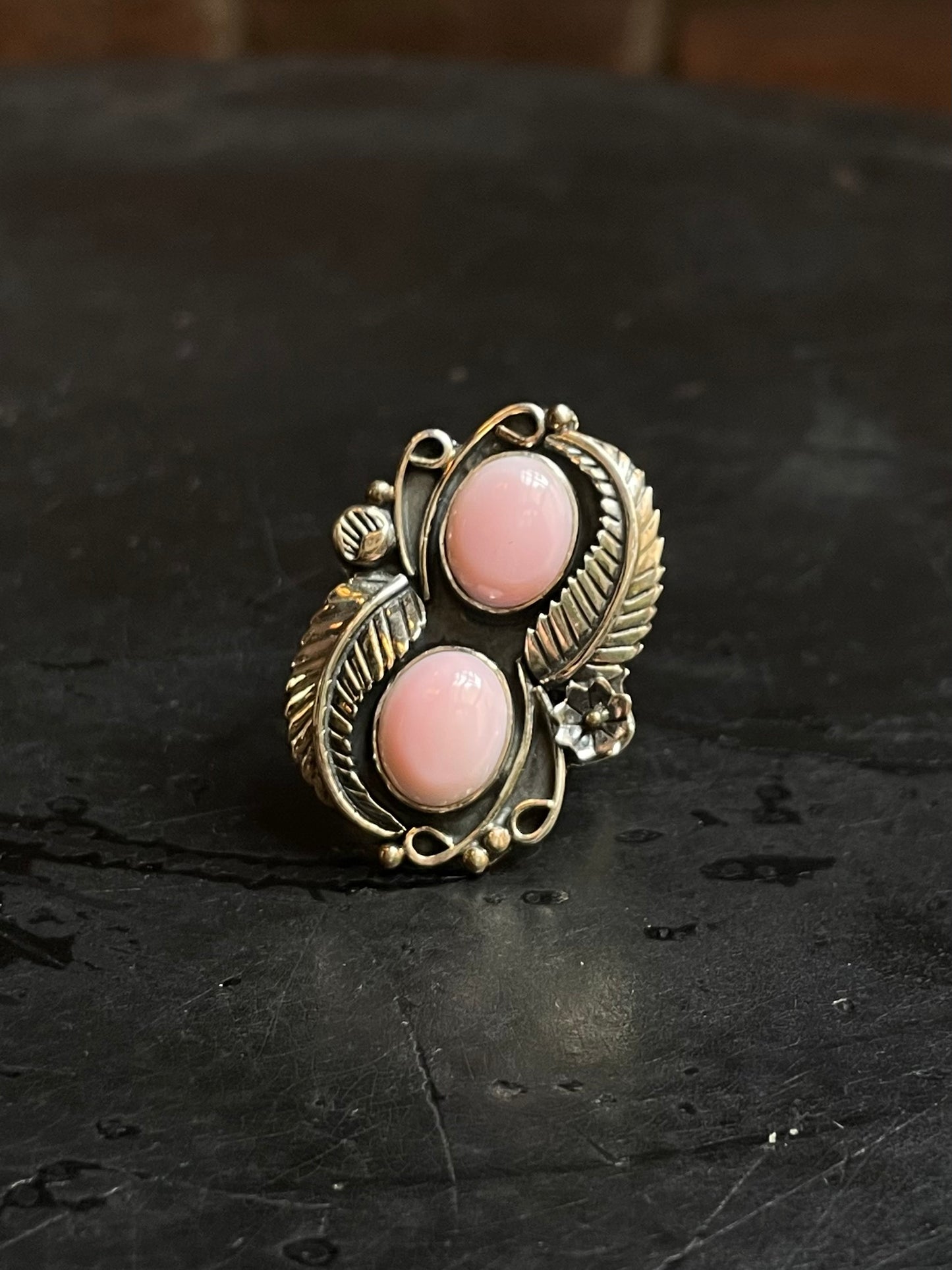 Pink Conch Ring | 925 Sterling Silver | Size 9.5 E162