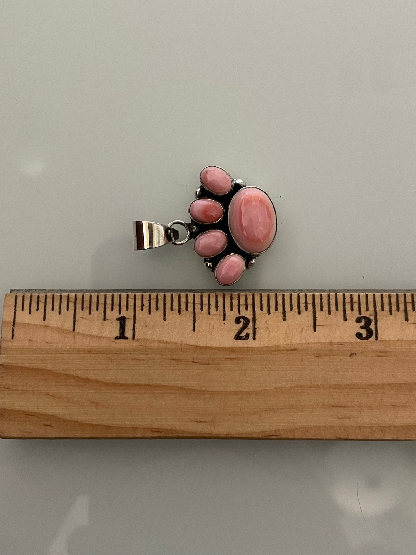 Pink Conch Paw Pendant | 925 Sterling Silver E228