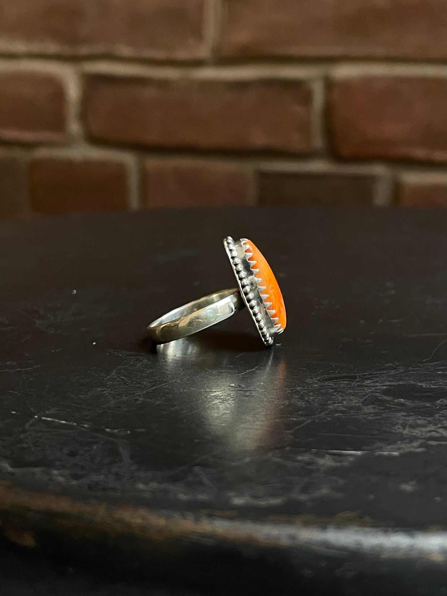 Spiny Oyster Twisted Wire Ring | Sterling Silver | Size 7 | A475