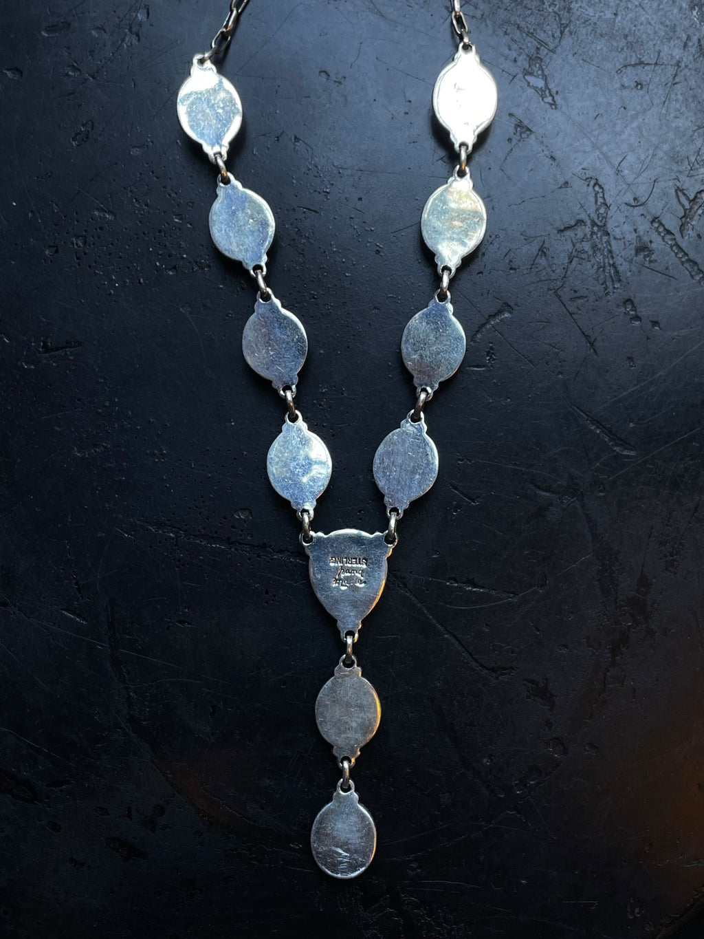 Pink Conch Lariat Necklace | 925 Sterling Silver E345