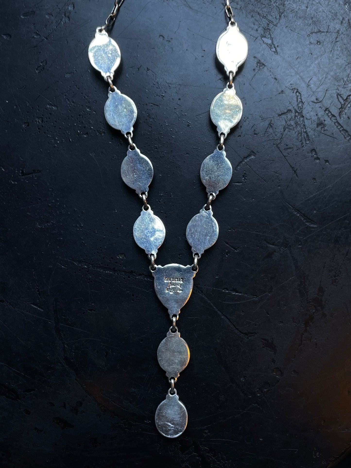 Pink Conch Lariat Necklace | 925 Sterling Silver E345